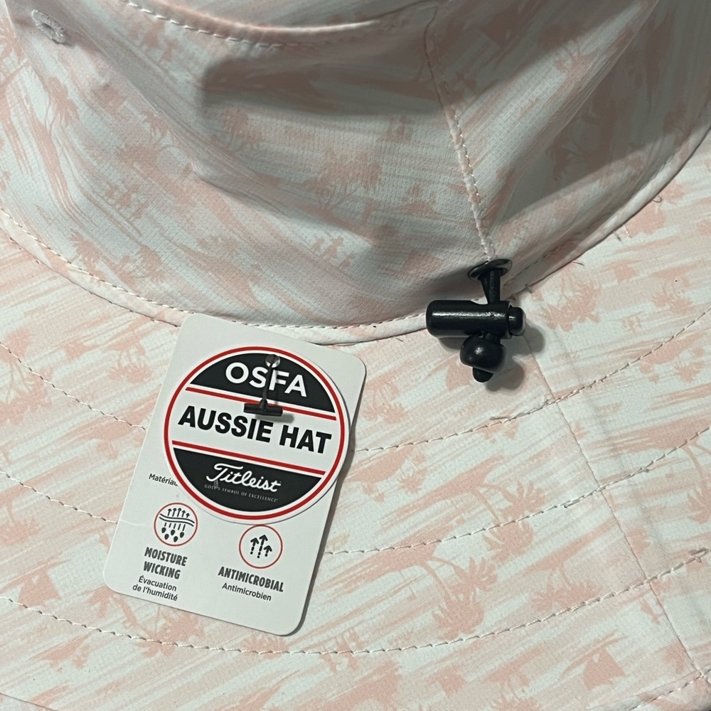 NEW Titliest Players Aussie Pink Paradise Charcoal Hat - Picture 3 of 6